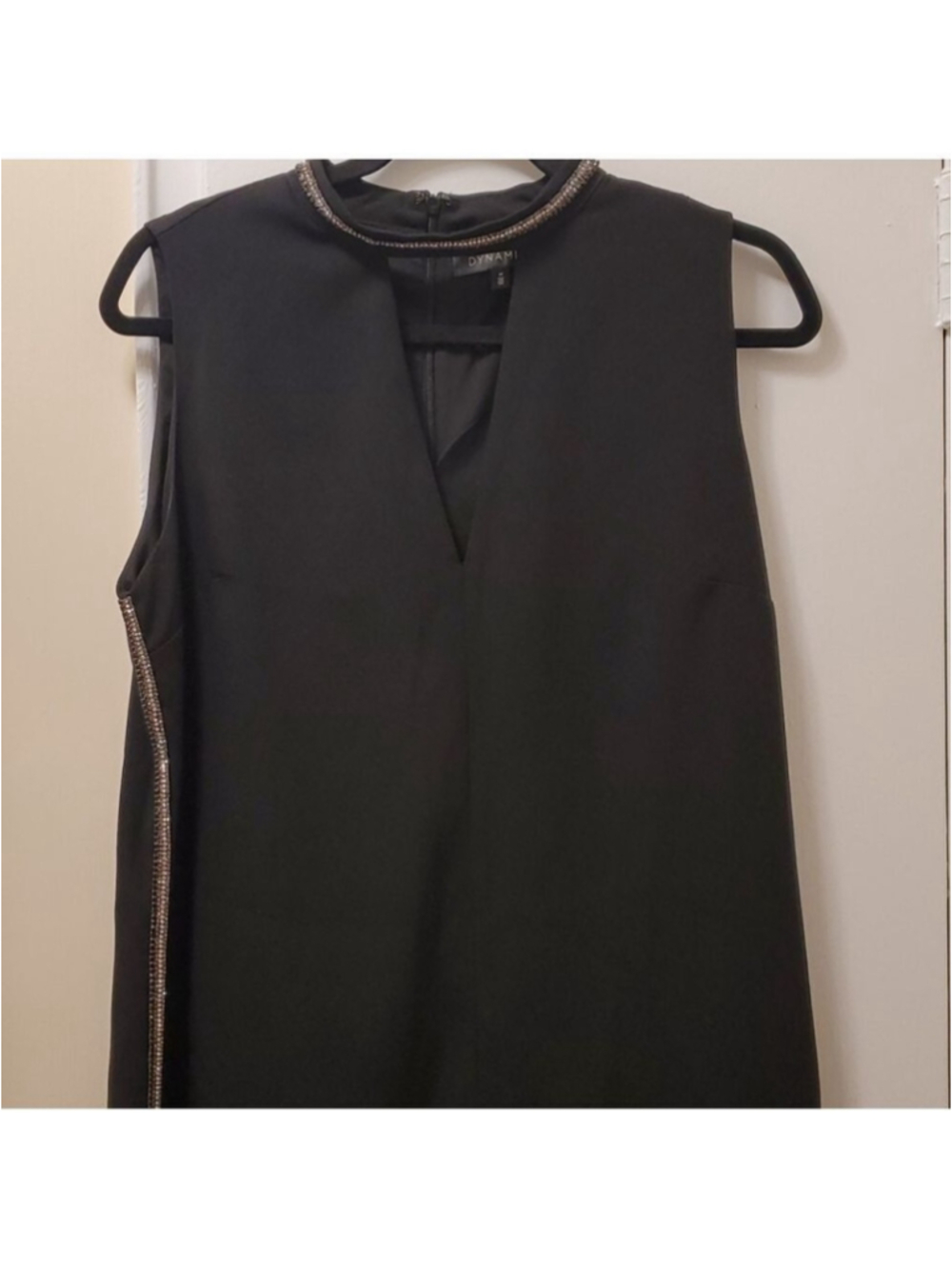 Dynamite V Neckline Dress with Rhinestones - Picture 3 of 16